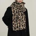 thumbnail image 2 of Nvzi Bufanda de invierno, chal, manta suave y cálida, bufandas, bufandas de leopardo, C, 2 of 3