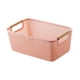 thumbnail image 3 of Cesta organizadora de almacenamiento hueca, cesta para ropa, organizador de escritorio decorativo Rosa, 3 of 9