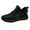 Black, variant on NOKIO Men's Athlet𝗂c Shoes Knit 𝖫a𝖼e Up Running Shoes Lightweight Breathable Walking Shoes Outdoor L𝗈w Top Casual Sneakers for Travel Mountaineering Hiking Training Fitness