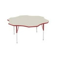 thumbnail image 1 of Mahar Manufacturing M60DSBR-SN Daisy Activity Table with Maple Top and Burgundy Edge, 60 in., 1 of 1