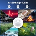 thumbnail image 5 of Mini Sound Machine for Baby Kids Adult: Portable White Noise Machine with 10 Non Looping Natural Soothing Sounds & 7 Color Night Lights, Brown Noise Machine for Pet, 5 of 7