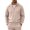 Khaki, variant on Mens Mock Neck Fleece Jackets Full Zip Lightweight Athletic Jogging Coats Long Sleeve Side Pocket Casual Training Outerwear