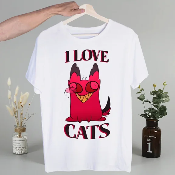 Hazbin Hotels Alastor Men's Tshirt Cute Printing Shirt Mens Fashion T-Shirt For Men Casual Tops Short Sleeve