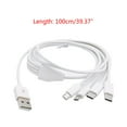 thumbnail image 3 of Flexible USB A to USB C& MICRO USB Cable Faster Charging Cord for Cell Phones Tablets with Type C/Micro USB 4Connectors, 3 of 9