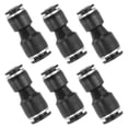 thumbnail image 1 of Uxcell 6 Pcs Conector Recto de Empuje para Conectar, Adaptador de Reductor de Tubo de 1/4" x 5/16" OD, Conector de Bloqueo Rápido para Manguera de Aire para Conexión de Sistema Neumático, 1 of 6