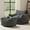 Black, variant on zyoiszvq Corduroy Bean Bag Chairs for Adults with Memory Foam Filling,Stuffed Lounge Floor Sofa Reading Chair with Armrests