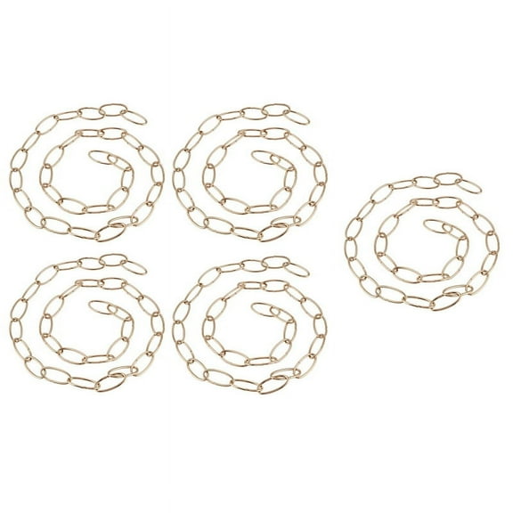 5Pcs 1M Heavy Duty Chain for Vintage Chandelier Hanging Lamp,French Gold