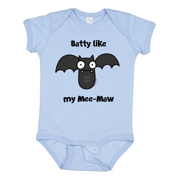 Inktastic Batty Like My Mee-maw Boys or Girls Baby Bodysuit