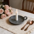 thumbnail image 4 of Yusimy Candle Holder Ceramic Kiln Transmutation Irregular Glaze for Home Tabletop Living Room Candlelight Decor, 4 of 6