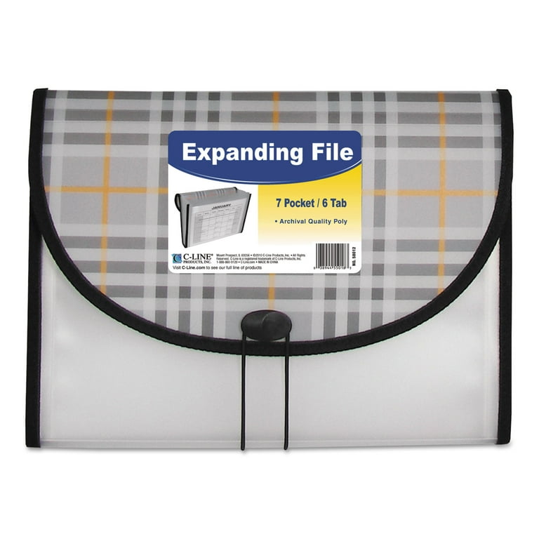 Seven-Pocket Poly Expanding File, 1 Seven-Pocket Poly Expanding File, 1