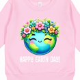 thumbnail image 3 of Inktastic Happy Earth Day Flowered Toddler Sweatshirt, 3 of 4