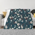 thumbnail image 1 of Fotbe Vintage Floral Manta de Franela con Estampado, Manta Ultrasuave para Cama, Sofá, Auto, Hipoalergénica y Antibolitas-60"x50", 1 of 6