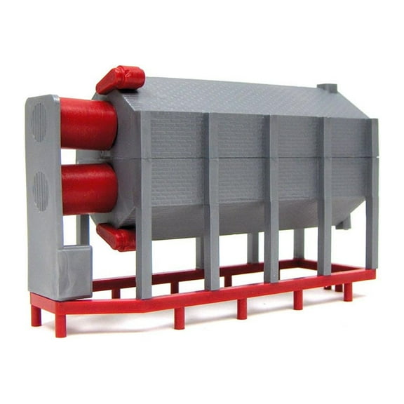 Standi Toys 1/64 1 High Stackable Gray and Red Grain Dryer ST40