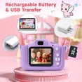 thumbnail image 3 of PayUSD Kids Camera Unicorn Selfie Camera Toys for Toddlers Ages 6+ Girls Boys HD Digital Video Camera 32GB, Christmas Birthday Gifts, Purple, 3 of 8