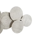 thumbnail image 4 of DecMode Silver Aluminum Metal Carved Designs Plate Wall Decor with Textured Pattern, 4 of 7