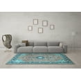 thumbnail image 3 of Ahgly Company Indoor Rectangle Persian Light Blue Traditional Area Rugs, 7' x 9', 3 of 4
