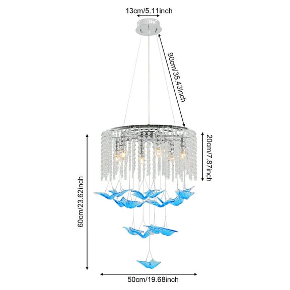 Modern Crystal Chandelier, Crystal Modern Chandelier, Ceiling Mount Light Fixture