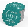 thumbnail image 4 of Inkdotpot 50 Pack Real Silver Foil Paper Tags Hugs & Kisses From The Wedding Favor Hang Tags, 4 of 6