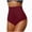 Y508-Wine, variant on HCNTES High Waisted Bikini Bottoms Ruched Tummy Control Swim Bottom Bathing Suits for Women (Y508-Red,XXL)
