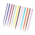thumbnail image 2 of Clip In Straight Hairpiece Highlights Hairpiece Hair Extension Safe Sintético Resistente al calor 12pcs Multicolor para mujeres para la fiesta de Halloween ANGGREK Otros, 2 of 8