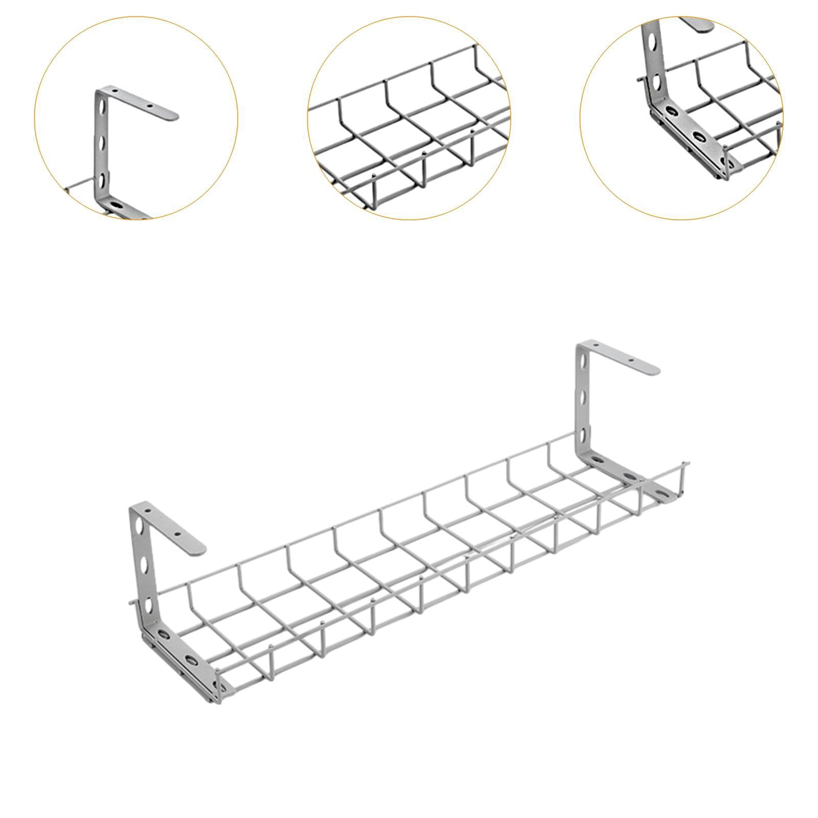 Fiocias Under Desk Cord Wire Organizer Cable Management Easy Installation Cord Organizer