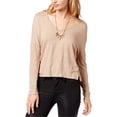 thumbnail image 1 of Project Social T T-Shirt Basique Texturé Raine pour Femmes, Beige, Grand, 1 of 2