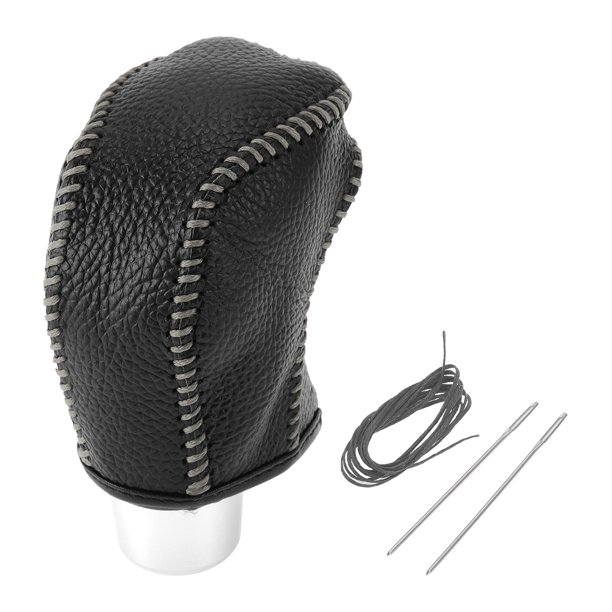 Cubierta de pomo de cambio de marcha Unique Bargains para Toyota Tacoma 2016-2022, antideslizante, texturizada, negra y gris, protector de mango de cambio de cuero sintético, 1 Pc