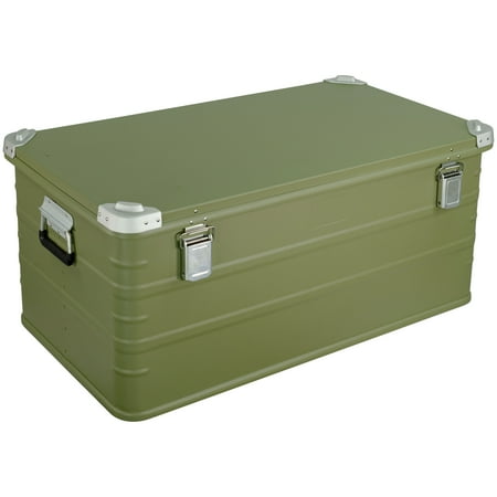 

Crossover Aluminum Overland Storage Trunk Metal Cargo Case Storage Box (147L X-Large Green)