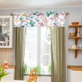 thumbnail image 5 of Elegant Floral Curtain Valance for Kitchen Windows/Bathroom/Living Room/Bedroom Blackout, Rod Pocket Valance Small Window Treatment Decor, 54" W x 18" L, 5 of 6