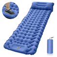 thumbnail image 1 of Matelas de Camping Auto-Gonflant : Matelas de Camping Simple Épais et Léger Gonflable et Attachable Matelas de Camping Double et Compact Gonflable Bleu Foncé, 1 of 5