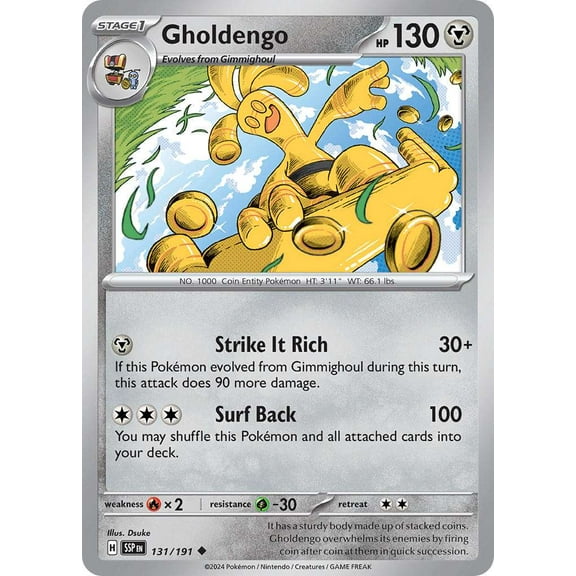 Pokemon Surging Sparks Uncommon Gholdengo #131