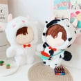 thumbnail image 3 of 7.8" Idol Doll Clothes Stray Kids Stuffed Animal Cute Cartoon Jumpsuit Messenger Bag Canvas Shoes Toy, 3 of 6