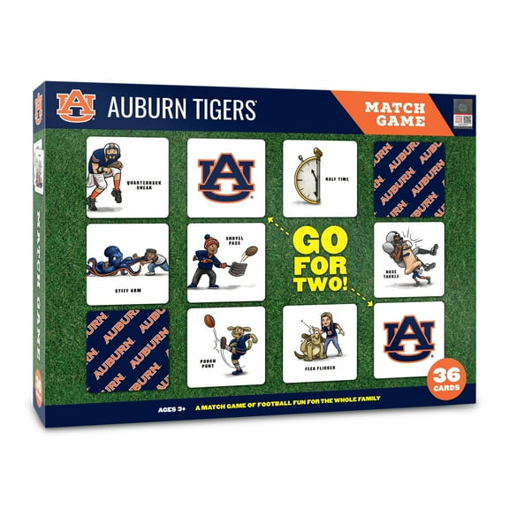 Auburn Tigers Licensed Memory Match Game