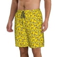 thumbnail image 2 of Logiee Ducky Cartoon Animal Yellow Print Mens Swim Trunks Quick Dry Board Shorts,Breathable Hawaii Beach Shorts Swimwear Bathing Suits-Small, 2 of 6