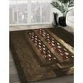 thumbnail image 2 of Ahgly Company Indoor Round Patterned Red Dirt Brown Area Rugs, 7' Round, 2 of 6