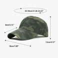 thumbnail image 3 of Domzest Camo Quick Drying Baseball Cap Sun Hats Unstructured Athletic Mesh Lightweight Running Golf Cap for Both Women & Men White, 3 of 3
