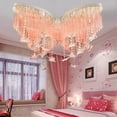 thumbnail image 3 of Crystal Butterfly Ceiling Light Chandelier Multicolor Lamp Living Room Modern, 3 of 15