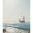 thumbnail image 3 of Ivan Konstantinovich Aivazovsky 12x14 Black Modern Framed Museum Art Print Titled - Crimea, 3 of 5