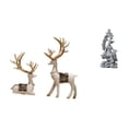 thumbnail image 1 of Estatua de ciervo alce,Figuras de alce y ciervo,decoración del hogar,estatuas de resina,Estatua de escultura decorativa de figura de reno para el hogar,Estatua de Guan Yin,Estatua de Guan Yin, 1 of 8