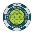 thumbnail image 1 of Lector de putting green de golf, marcador de posición de pelota Regalos de golf Accesorios de golf Herramienta Ayuda de entrenamiento de golf Nivel de Azul verde, 1 of 8