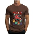 thumbnail image 2 of Tops para hombre, blusas y camisas de cuello redondo y manga corta para hombre, camisetas deportivas con estampados casuales para el Día de la Madre, blusas de cuello redondo y manga corta, blusas de, 2 of 5