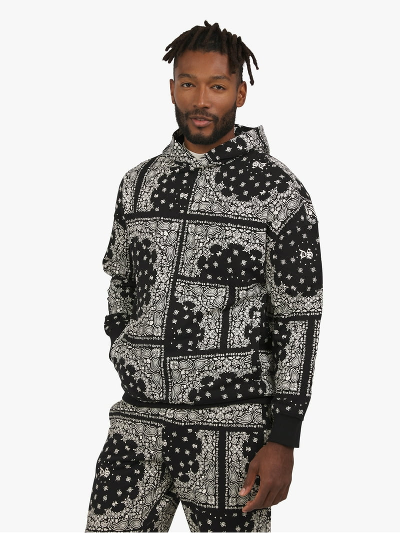 Dogg Supply by Snoop Dogg All Gender Bandana Print Popover Hoodie