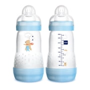 MAM Easy Start Anti-Colic Bottle, 9 oz, Boy, 2 pack