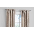thumbnail image 3 of Mainstays Heathered Embroidered Sheer Curtain Panel Pair, Set of 2, Beige, 37"W x 84"L, 3 of 3