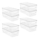 thumbnail image 1 of Contenedores de almacenamiento Vtopmart transparentes, 8 unidades, para nevera y despensa, 1 of 7