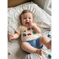 thumbnail image 4 of BemeyourBBs Toddler Baby Boy Summer Clothes Infant Baby Boys Summer 2 Piece Outfit Excavator Truck Airplane Embroidery Short Sleeve T Shirt and Elastic Waist Solid Pockets Shorts Set, 4 of 9