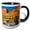 Black/White, variant on 3drose, Sandy Beach River Access. Colorado River. Moab, Utah, 11oz Mug