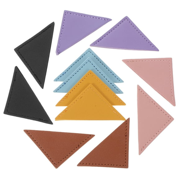 FOLOYORI Bookmarks 12Pcs Leather Clip Corner Bookmark For Office Workers