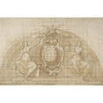 thumbnail image 3 of Cristoforo Roncalli 14x11 Black Modern Framed Museum Art Print Titled - Design for a Lunette Decoration; Coat of Arms Flanked by Seated Allegorical Figures (1553-1626), 3 of 5
