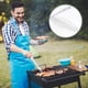 thumbnail image 5 of Cesta para parrilla de pescado con gancho, malla antiadherente, pinza para barbacoa de pescado a la parrilla, herramienta para barbacoa al aire libre (plateado 44x15cm), 5 of 6